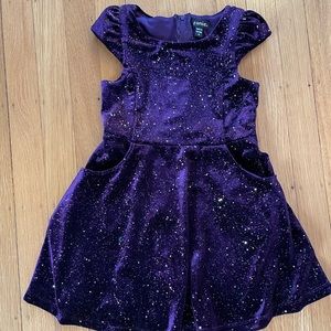 Zunie sparkly purple dress size 4